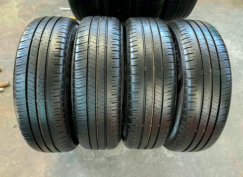 ล้อแม็ก Honda City Hatchback RS ขอบ 16 สีดำแท้ พร้อมยาง 185-60-16 Dunlop ปี 25