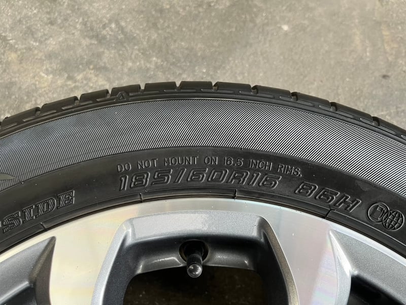 ล้อแม็ก Mazda 2 ตัวท็อป ขอบ 16 เทาหน้าเงา พร้อมยาง 185-60-16 Dunlop ปี 24 ล้อแม็ก Mazda 2 ตัวท็อป ขอบ 16 เทาหน้าเงา พร้อมยาง 185-60-16 Dunlop ปี 24