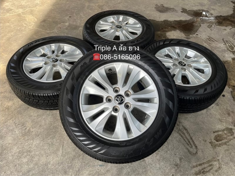 ล้อแม็ก 5รู114 Toyota Revo ขอบ 16 พร้อมยาง 215-65-16 Maxxis ปี 25
