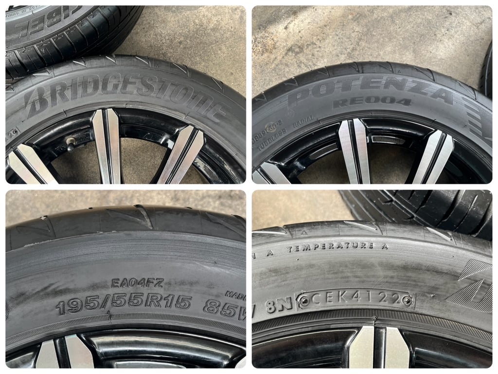 ล้อแม็กแต่ง 4รู100 Valenza ขอบ 15 สีดำหน้าเงา พร้อมยาง 195-55-15 ปี 22 ล้อแม็กแต่ง 4รู100 Valenza ขอบ 15 สีดำหน้าเงา พร้อมยาง 195-55-15 ปี 22