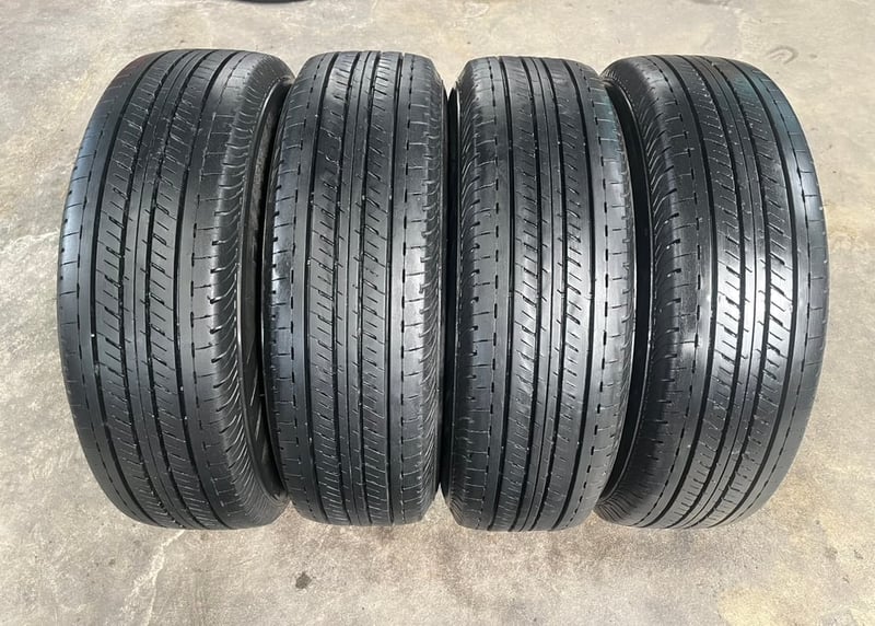 ล้อกระทะแถมยาง 5รู114 Toyota ขอบ 16 สีดำ