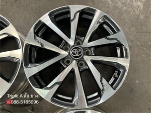 ล้อแม็ก 5รู114 Toyota Corolla Cross ขอบ 18 เทาหน้าเงา