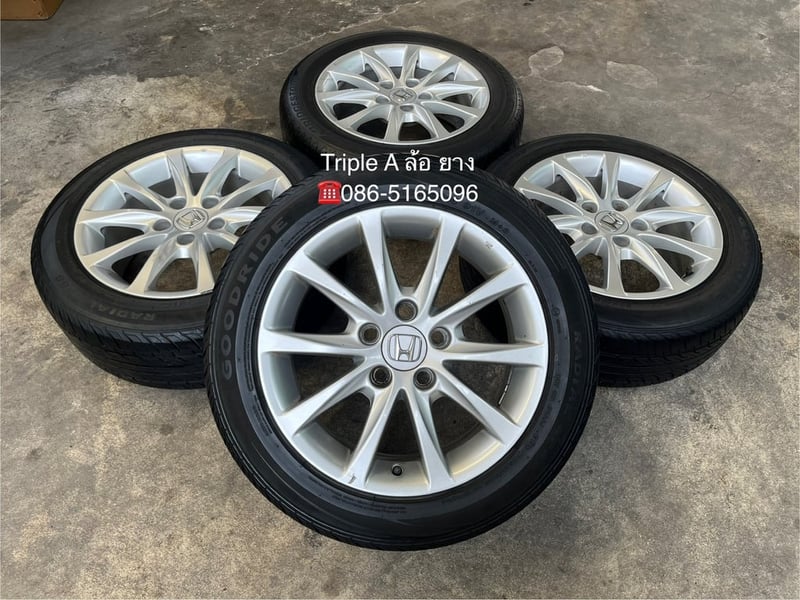 ล้อแม็กพร้อมยาง 5รู114 Honda Civic FC ขอบ 16 สีบอร์น