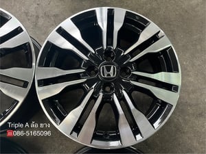 ล้อแม็ก Honda City ก้านคู่ ขอบ 16 สีดำหน้าเงา สวยกริ๊บ