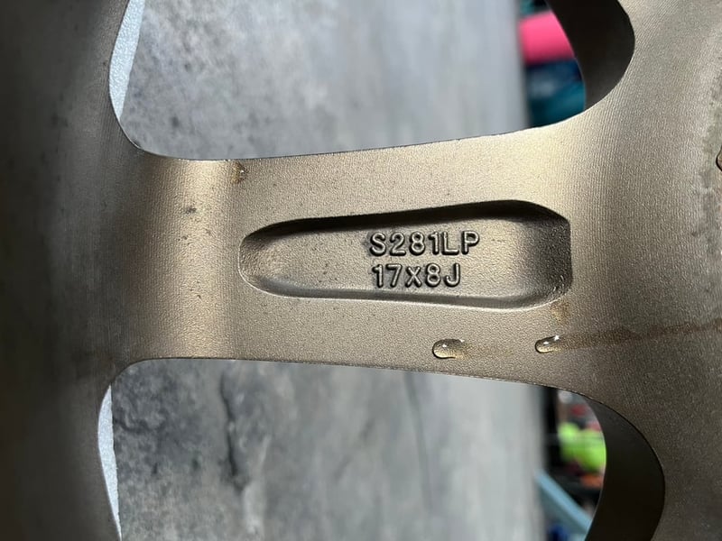 ล้อแม็กเศษ 1 วง 5รู114 TE37 ขอบ 17 (Made in Thailand)