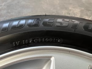 ล้อแม็ก 5รู114 Mitsu Triton ขอบ 15 พร้อมยางใหม่ 215-70-15 Bridgestone ปลายปี25