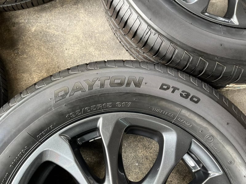 ล้อแม็กพร้อมยางใหม่ Mazda 2 Skyactiv ขอบ 15 สีดำ