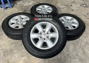 ล้อแม็ก Toyota Fortuner ก้านใหญ่ ขอบ 17 แถมยาง 255-70-17 Bridgestone ปี 22