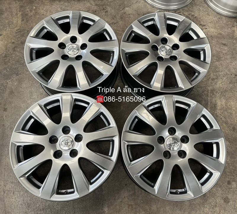 ล้อแม็ก 5รู114 Toyota Camry ขอบ 17 สีไฮเปอร์ สวยกริ๊บ