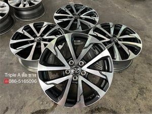 ล้อแม็ก 5รู114 Toyota Corolla Cross ขอบ 18 เทาหน้าเงา