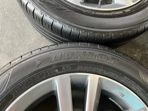 ล้อแม็ก Honda Civic FE ขอบ 16 เทาหน้าเงา พร้อมยาง 215-55-16 Dunlop ปลายปี 21