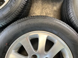 ล้อแม็ก Honda ขอบ 14 พร้อมยาง 185-70-14 Deestone ปี 20