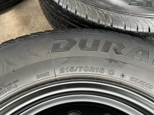 ล้อกระทะแถมยาง 5รู114 Toyota ขอบ 16 สีดำ