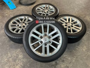 ล้อแม็ก 6รู139 Toyota ขอบ 17 สีเทา พร้อมยาง 215-55-17 Dayton ปี 24 ล้อแม็ก 6รู139 Toyota ขอบ 17 สีเทา พร้อมยาง 215-55-17 Dayton ปี 24