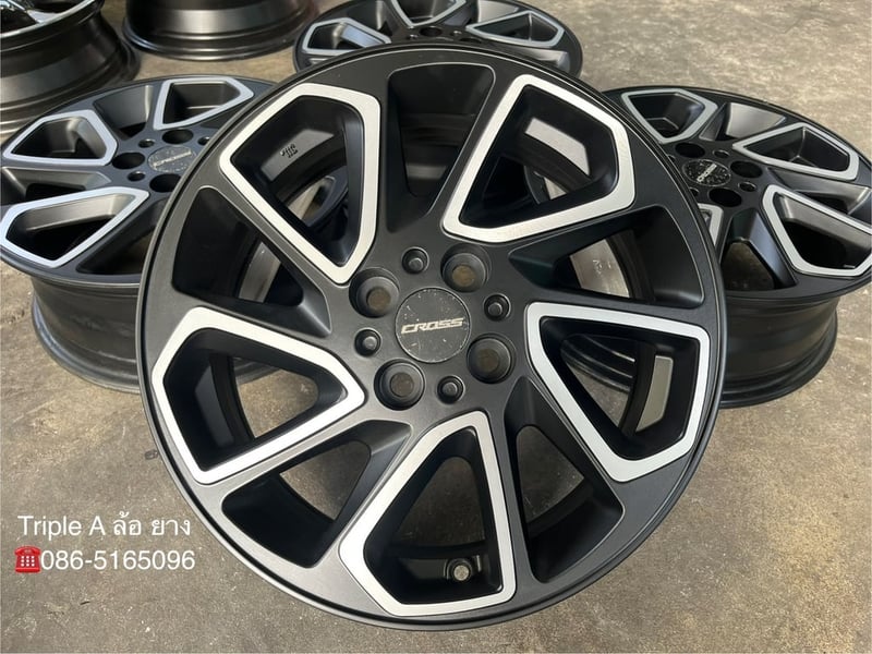 ล้อแม็ก 4รู100 Toyota Yaris Cross ขอบ 16 ดำหน้าเงา สวยกริ๊บ