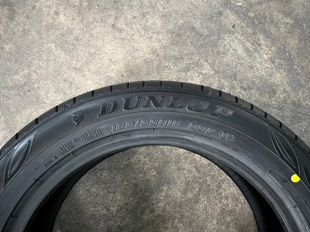 ยางใหม่ 185-55-16 Dunlop ปี 24 ใหม่กริ๊บ