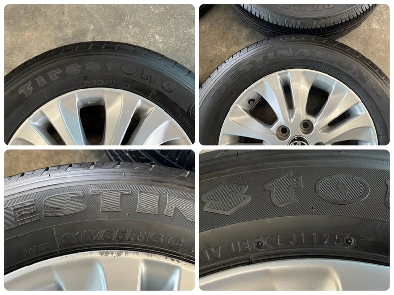 ล้อแม็ก Toyota Revo ขอบ 16 พร้อมยาง 215-65-16 Dunlop ปลายปี 23