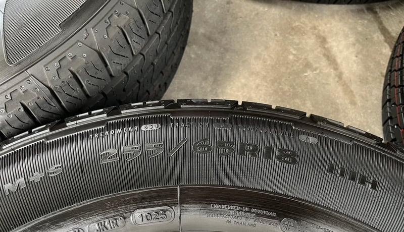 ยางใหม่ป้ายแดง 255-65-18 Goodyear ปี 25 ใหม่กริ๊บ ไม่ผ่านการใช้งาน