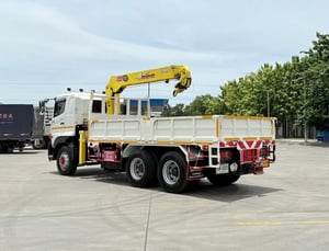 Hino FM344 ปี65 เครน5ตัน5ปลอก กระบะยาว5.1เมตร