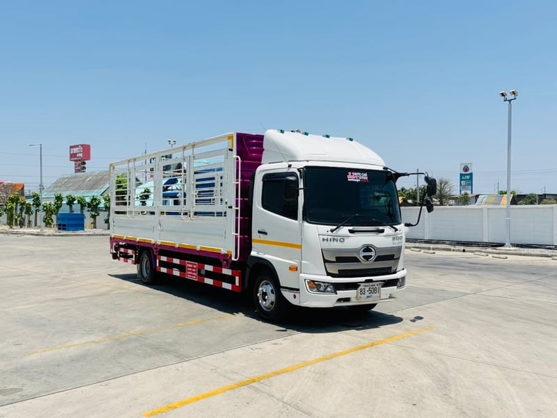 Hino FC9J 210แรง ปี67 คอกเปิดรอบด้าน ยาว6.6เมตร ไมล์น้อยมาก