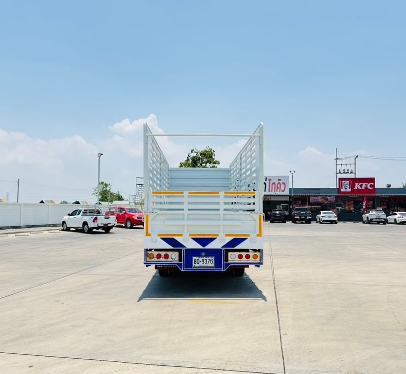 ISUZU FRR210 ปี64 กระบะคอก ยาวใน 6.45เมตร ยางใหม่6เส้น