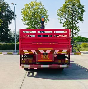 ISUZU FVM300 ปี67 กระบะเหล็กยาว6.8เมตร ติดเครน5ตัน 5ปลอก พร้อมใช้งาน