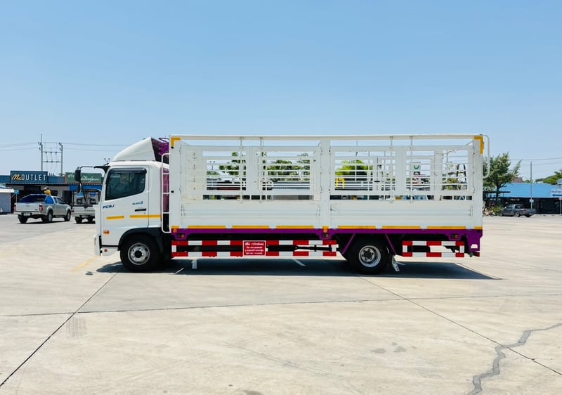 Hino FC9J 210แรง ปี67 คอกเปิดรอบด้าน ยาว6.6เมตร ไมล์น้อยมาก