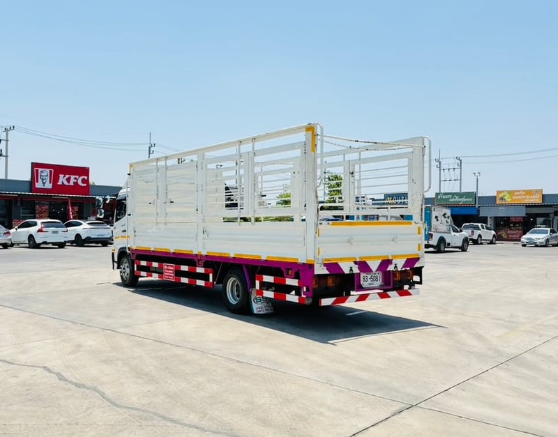 Hino FC9J 210แรง ปี67 คอกเปิดรอบด้าน ยาว6.6เมตร ไมล์น้อยมาก