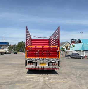 Hino FL8J 260แรง ปี66 คอกยาว7.55เมตร ไมล์น้อย รถสวยพร้อมใช้งาน