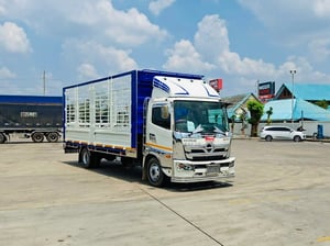 HinoFC9J 175แรง ปี66 กระบะเหล็ก คอกเปิดได้รอบ ยาวใน 6.55เมตร