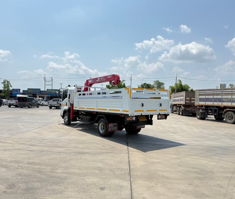 ISUZU FRR210 ปี66 ดั้มพ์ ติดเครน 3ตัน 3ปลอก
