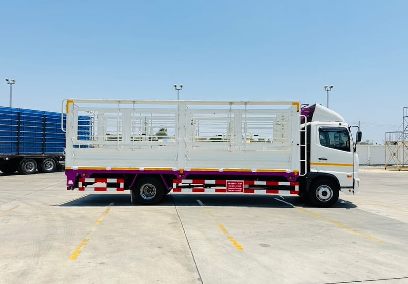 Hino FC9J 210แรง ปี67 คอกเปิดรอบด้าน ยาว6.6เมตร ไมล์น้อยมาก