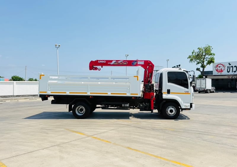 ISUZU FRR210 ปี66 ดั้มพ์ ติดเครน 3ตัน 3ปลอก