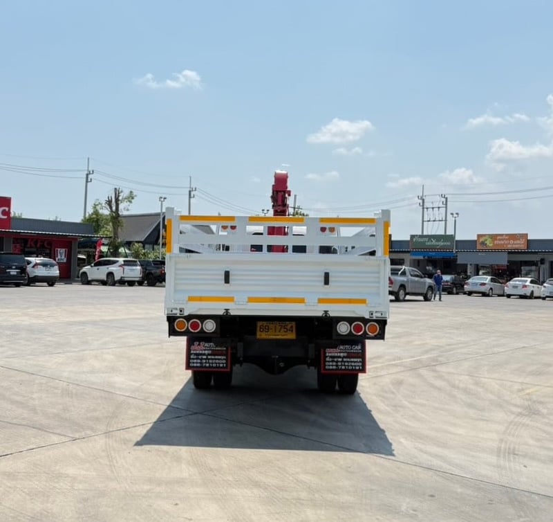 ISUZU FRR210 ปี66 ดั้มพ์ ติดเครน 3ตัน 3ปลอก