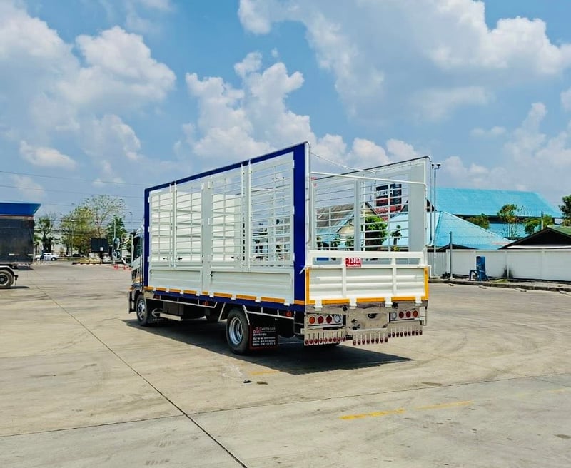 HinoFC9J 175แรง ปี66 กระบะเหล็ก คอกเปิดได้รอบ ยาวใน 6.55เมตร