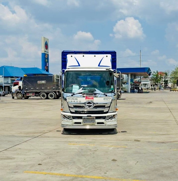 HinoFC9J 175แรง ปี66 กระบะเหล็ก คอกเปิดได้รอบ ยาวใน 6.55เมตร