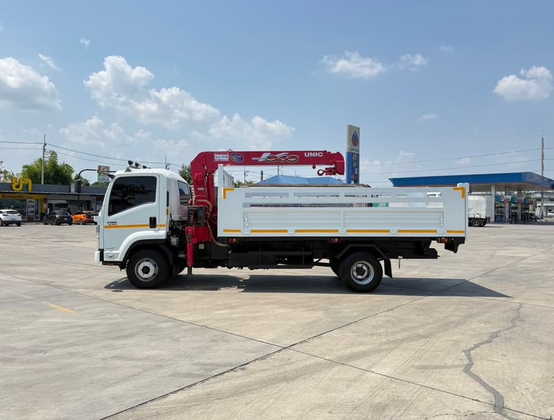 ISUZU FRR210 ปี66 ดั้มพ์ ติดเครน 3ตัน 3ปลอก
