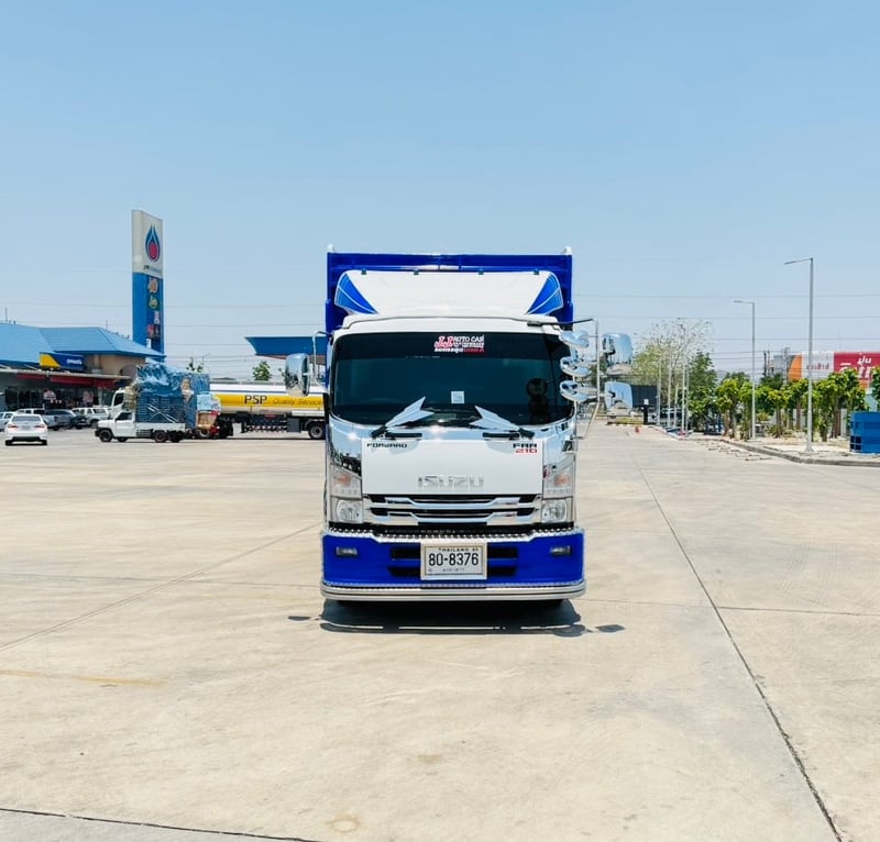 ISUZU FRR210 ปี64 กระบะคอก ยาวใน 6.45เมตร ยางใหม่6เส้น