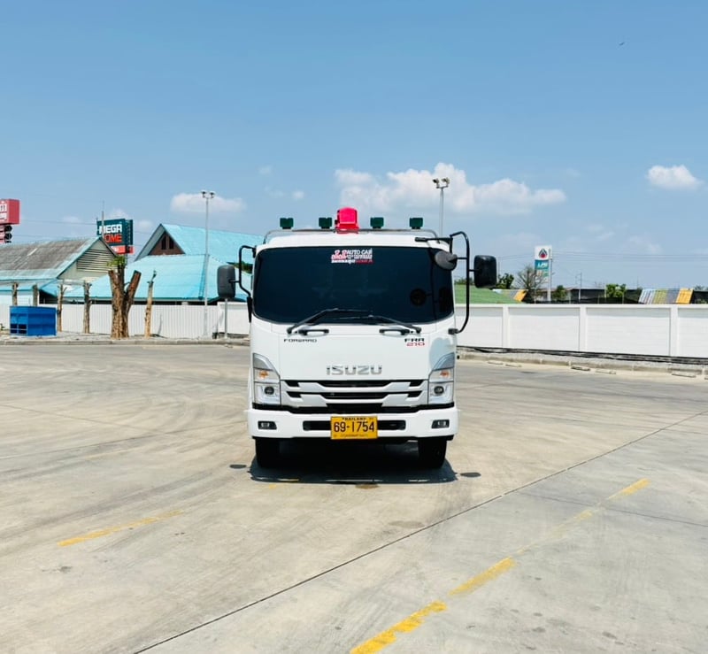 ISUZU FRR210 ปี66 ดั้มพ์ ติดเครน 3ตัน 3ปลอก
