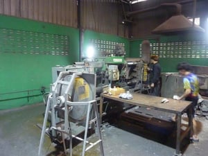 เครื่องฉีดหล่อแบบอะลูมิเนียม Clamping Force 250 ตัน
