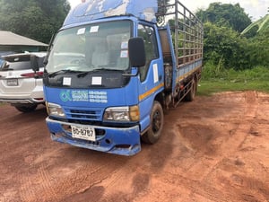 ISUZU NKR รถบรรทุก 6ล้อ กระบะคอกสูง ปี2002 เลขไมล์น้อยกว่า 500,000 กม.