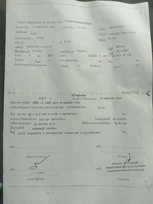 ขายหัวลากสแกนเนียพ่วงแม่ลูก 310 ขายหัวลากสแกนเนียพ่วงแม่ลูก 310