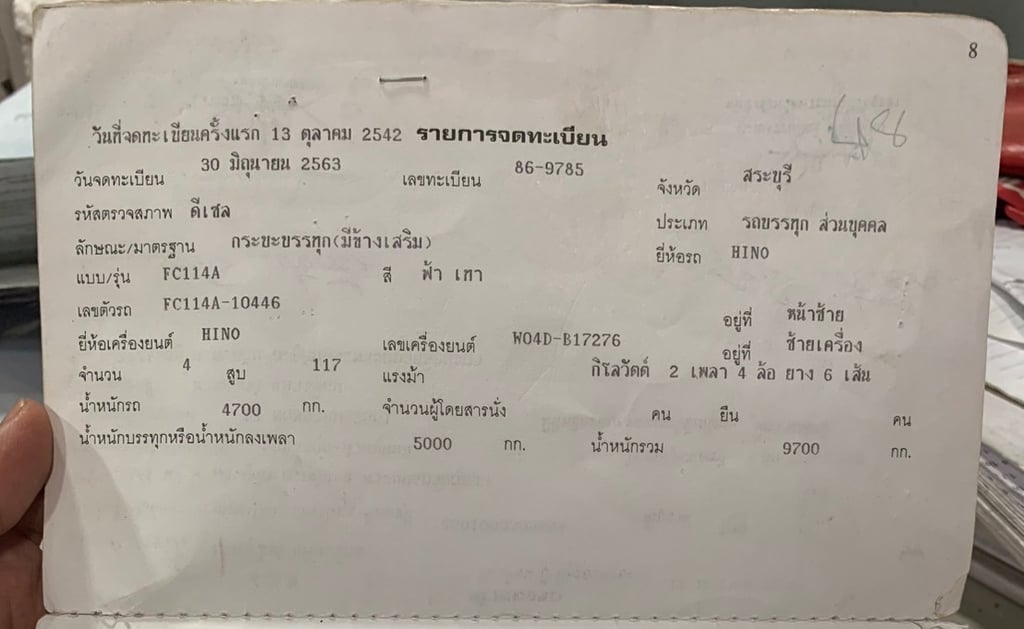 ขายรถ 6 ล้อ hino 117แรงม้า