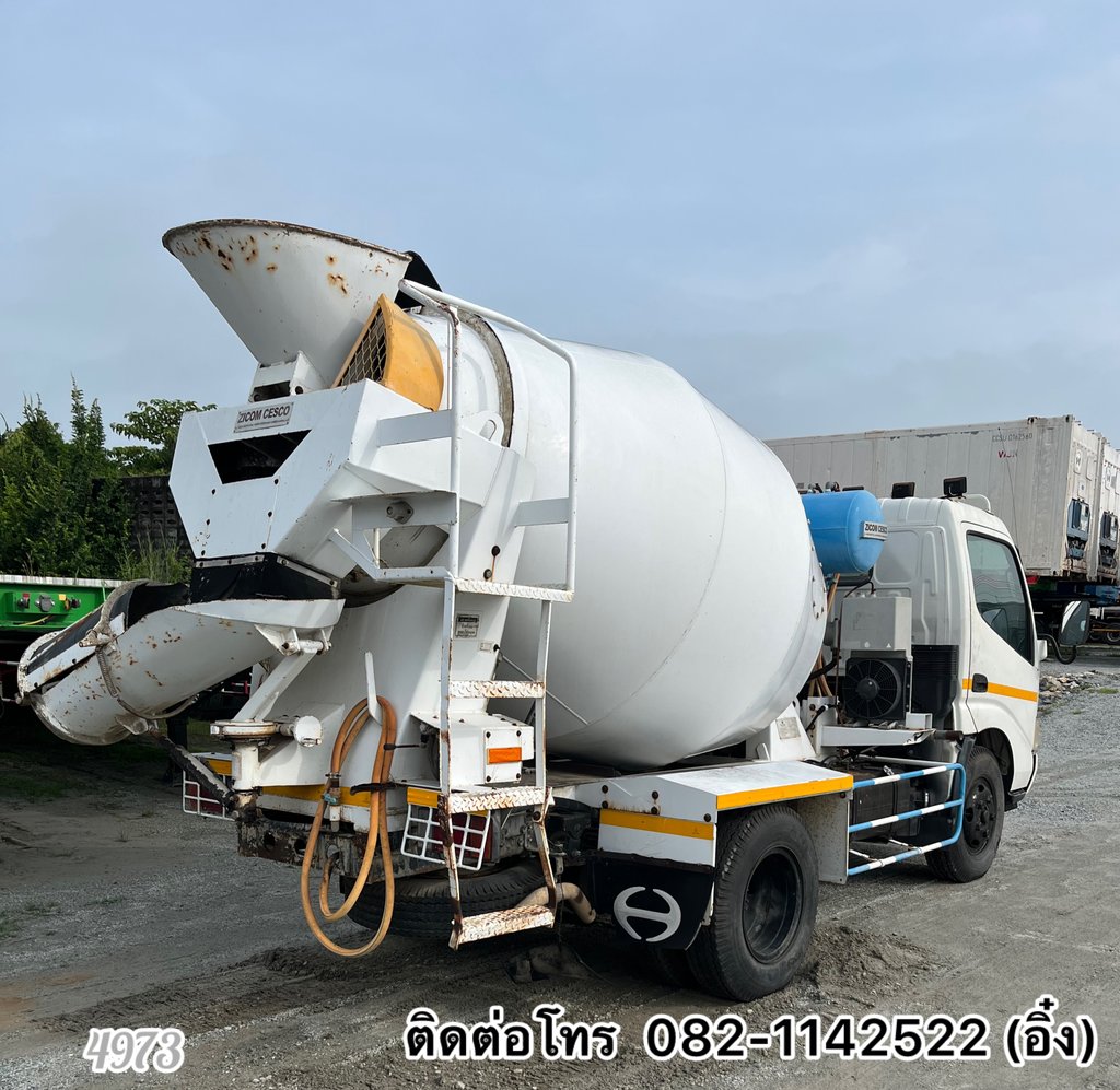 🚛💨หกล้อโม่ปูน HINO  XZU 150 แรง ปี 2555 (4973)
