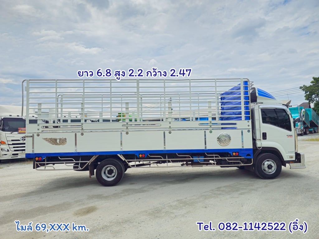 #🚚💨 หกล้อคอก ISUZU FRR 210 แรง ปี 2565 (9202)