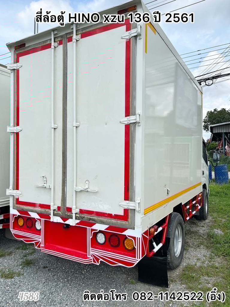 🚚 สี่ล้อตู้ HINO xzu 136 ปี 2561🚚 (4583)