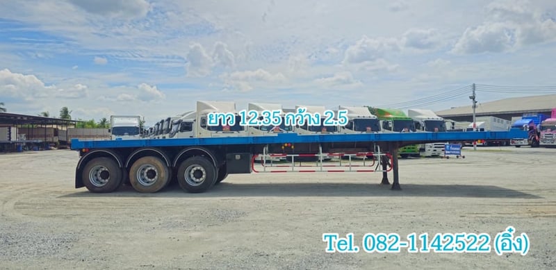 หางพื้นเรียบ  สามเพลา อู่ WAFA  ปี 2565 (8655)