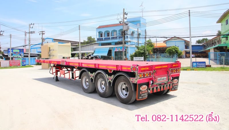 หางพื้นเรียบ สามเพลา อู่ เดอะซัน ปี 2565 (0376) หางพื้นเรียบ สามเพลา อู่ เดอะซัน ปี 2565 (0376)