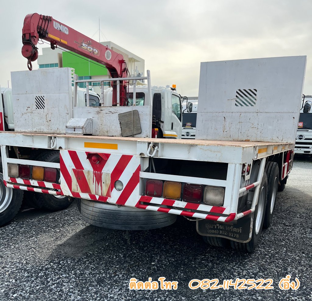 🚚 ISUZU FVZ 300แรงม้า รถบรรทุก 10ล้อ พื้นเรียบ ปี2014 (0812)