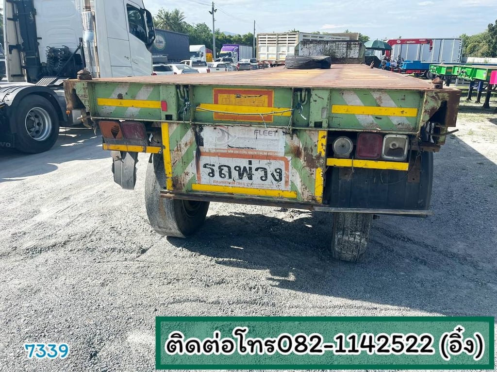 🚚💨 หางพื้นเรียบ สามเพลา อู่ BPT ปี 2558 🚚💨 (7339) 🚚💨 หางพื้นเรียบ สามเพลา อู่ BPT ปี 2558 🚚💨 (7339)